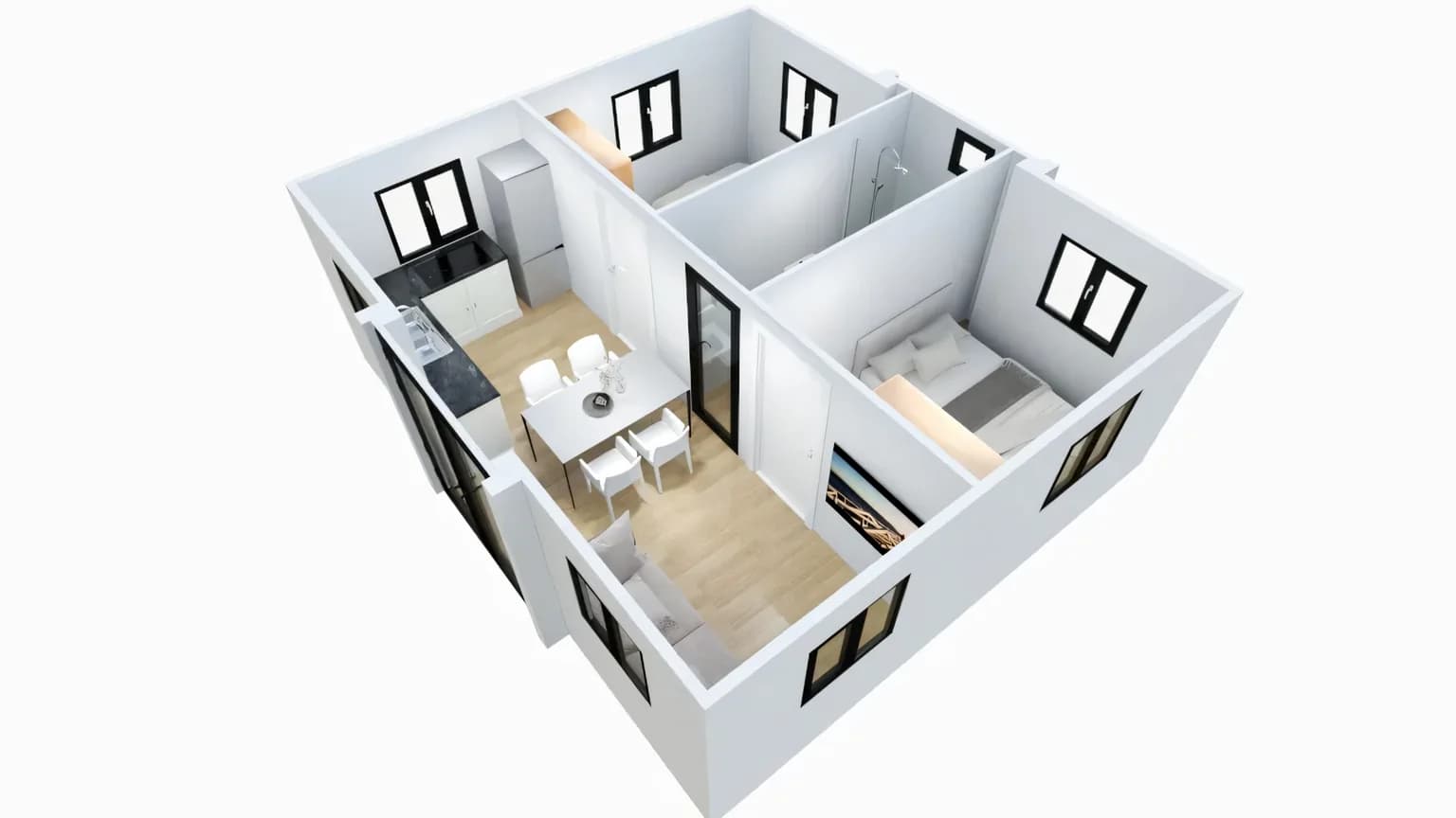 Interior layout render