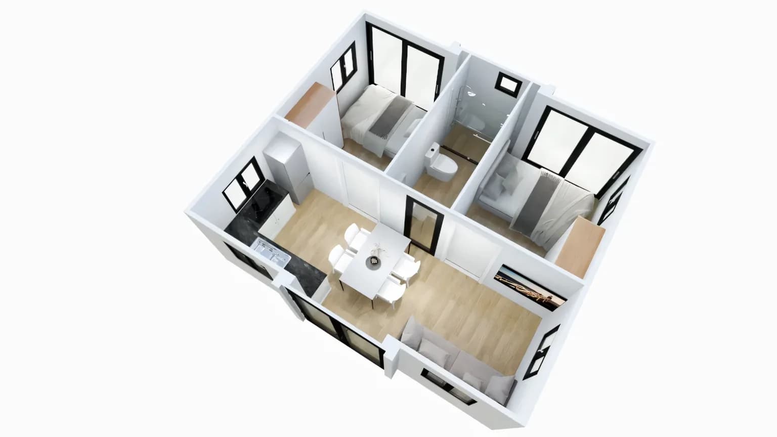 Interior layout render