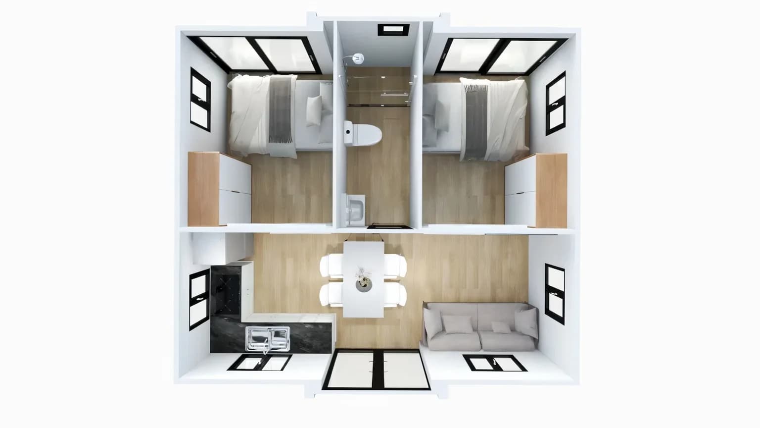 Interior layout render