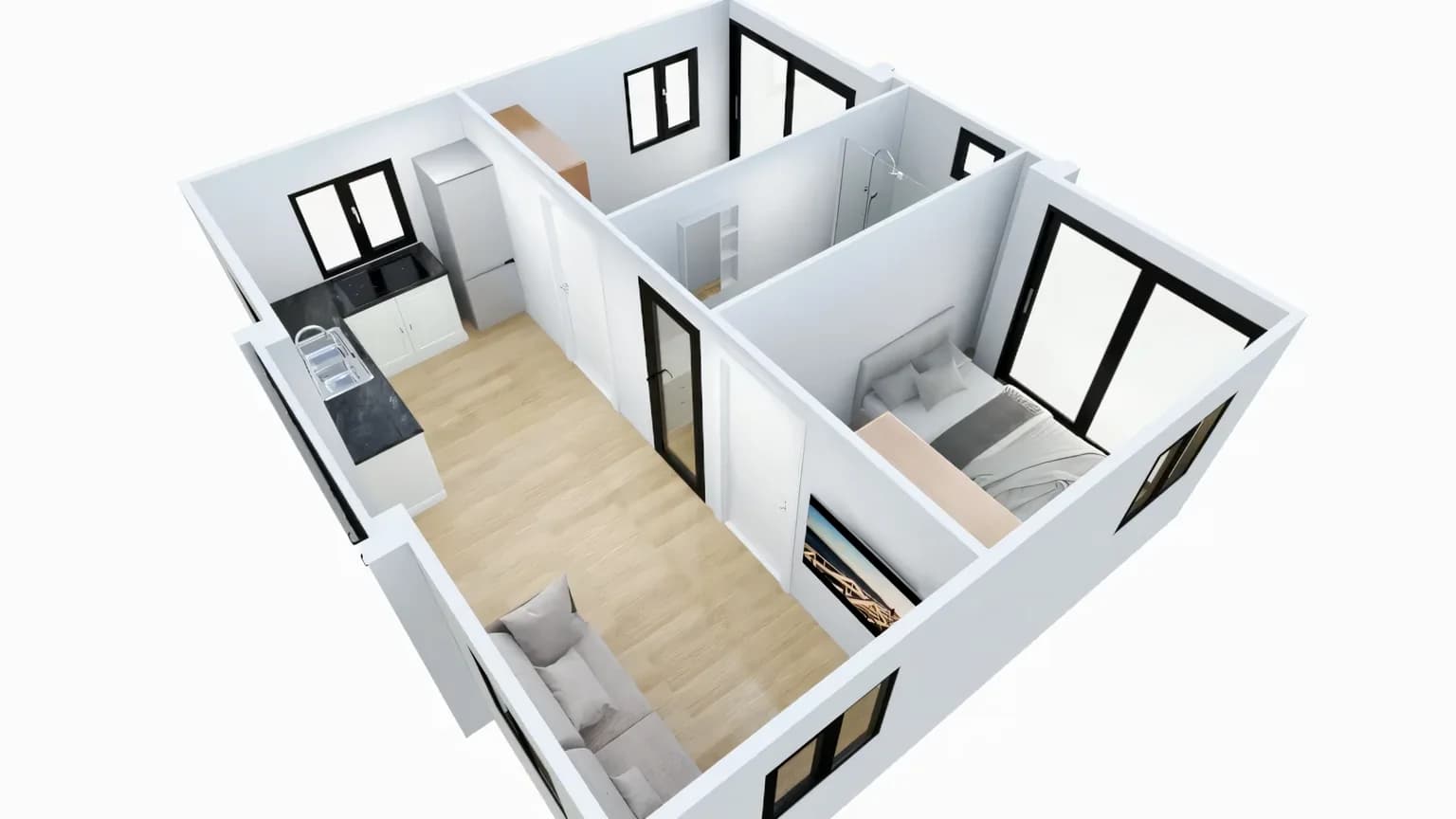 Interior layout render