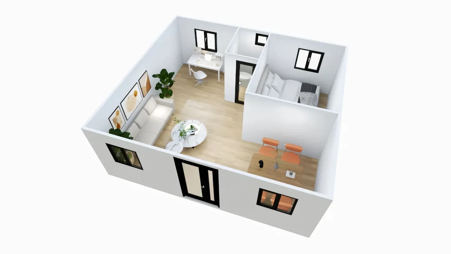 Interior layout render