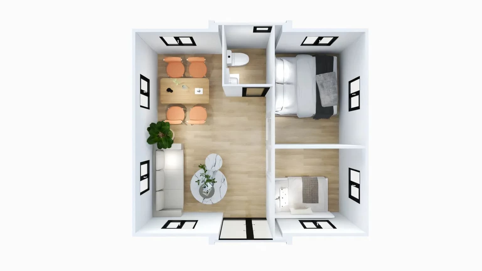 Interior layout render