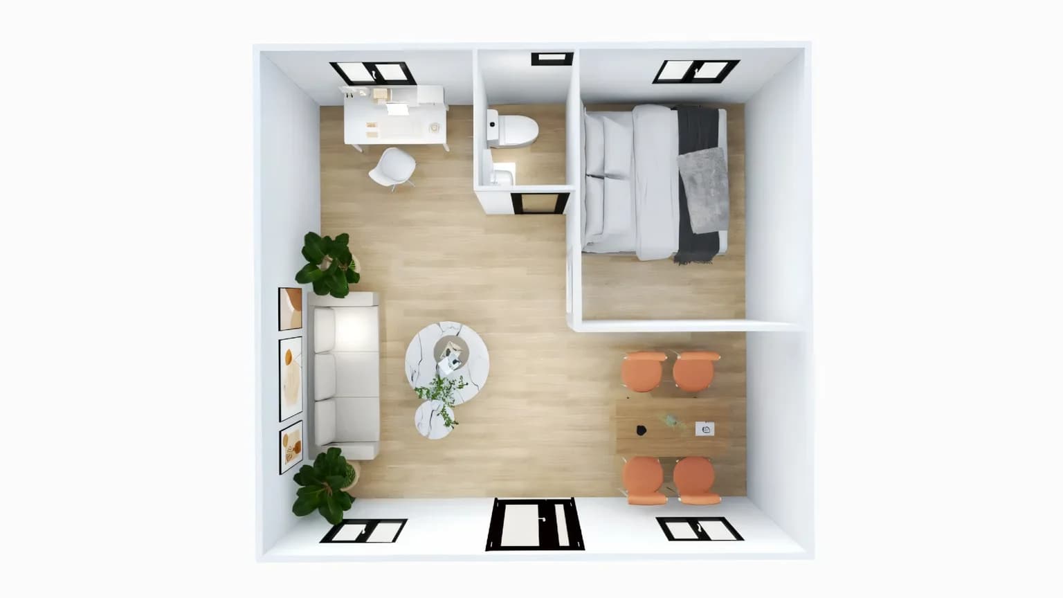 Interior layout render