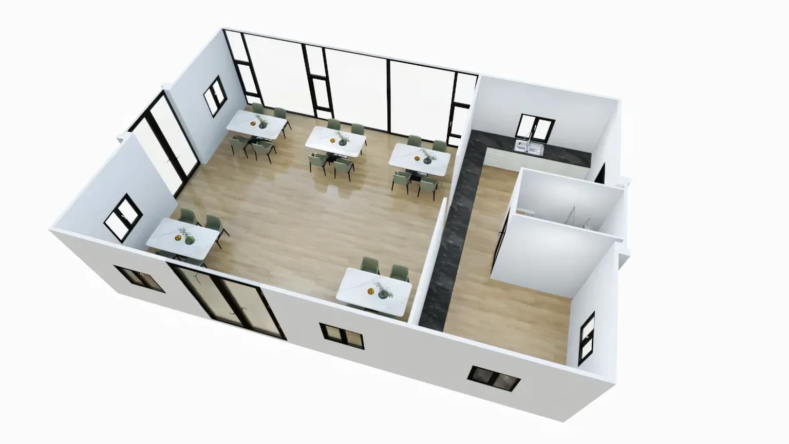 Interior layout render